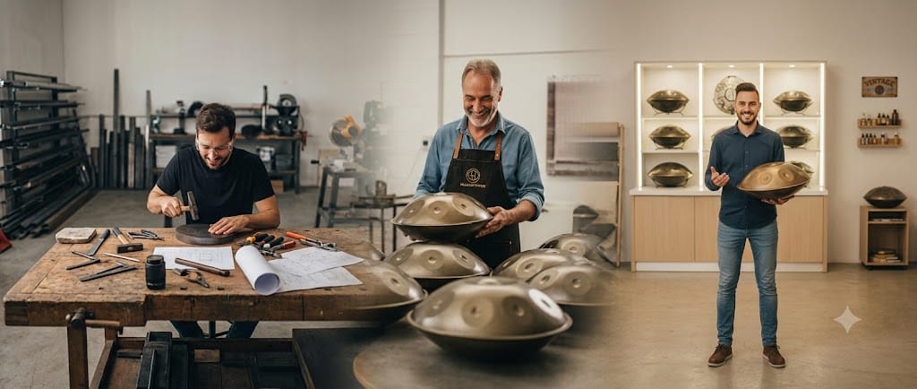 Hersteller, Produzenten und Händler – worin liegen die Unterschiede und von wem sollte man eine Handpan kaufen?
