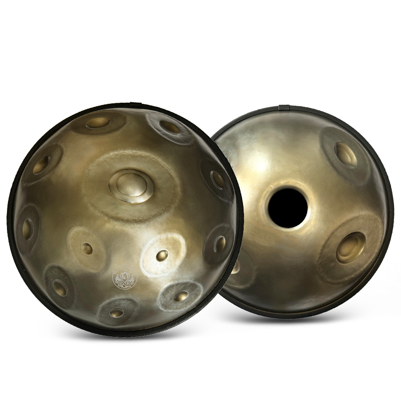 Handpan F#3 low Pygmy 15 od Miłość i Spokój - dolna i górna kopuła