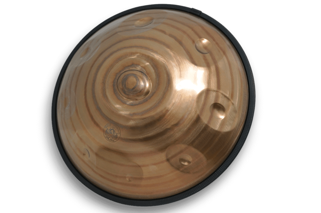 Handpan Aegean 11 - Przednia muszla - Stal nierdzewna Premium - Miłość i Spokój
