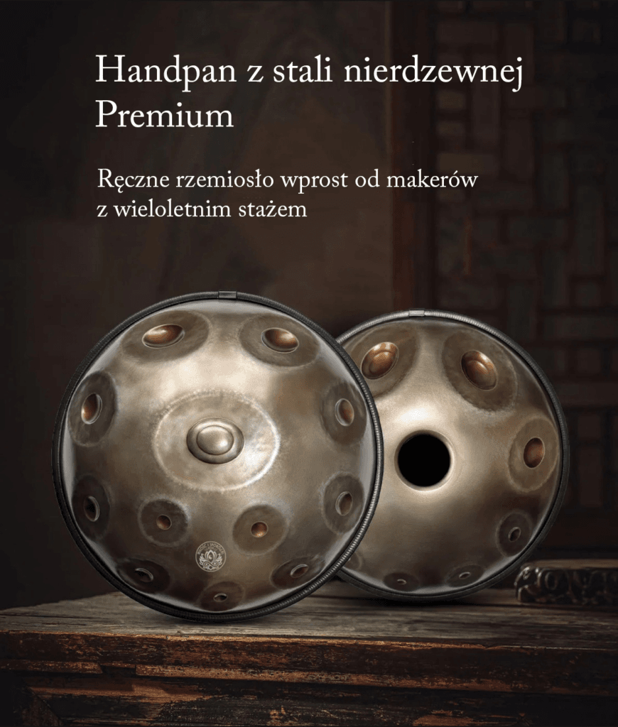 Handpan ze stali nierdzewnej Premium z serii Mistycznej